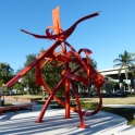 Fire Dance Sculpture in Ft Myers Centennial Park